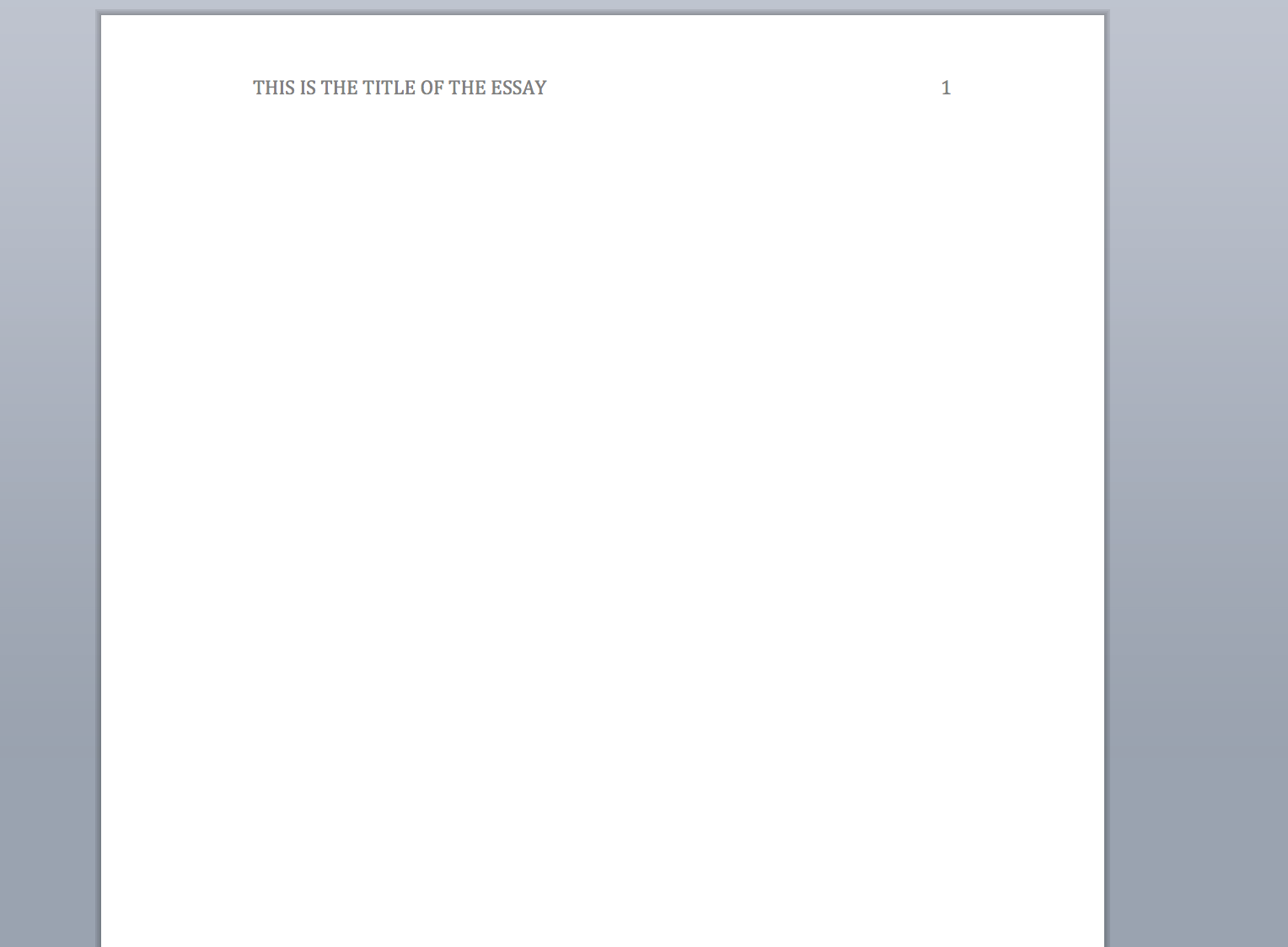 writing a proper essay