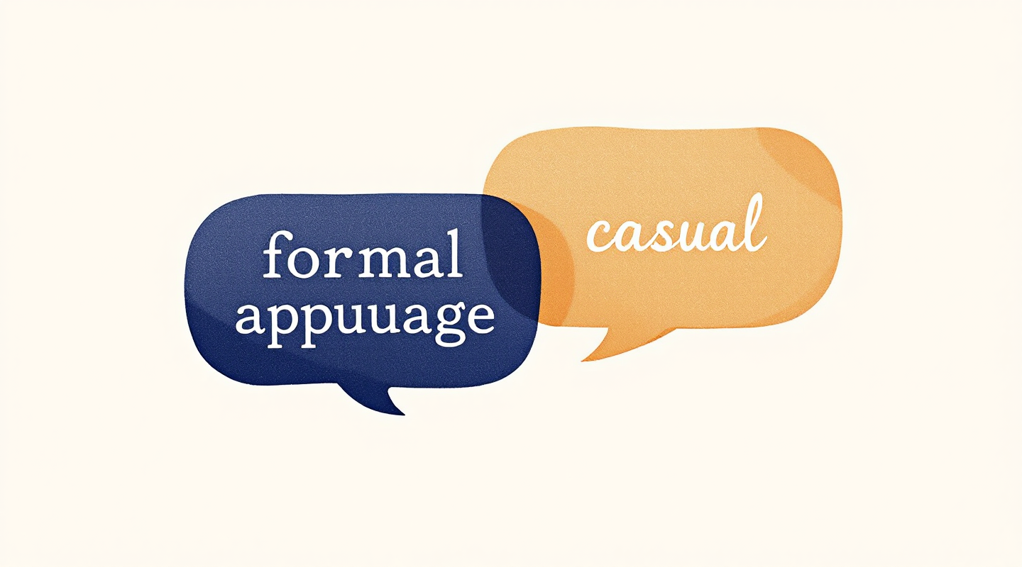 The difference between formal and informal writing styles